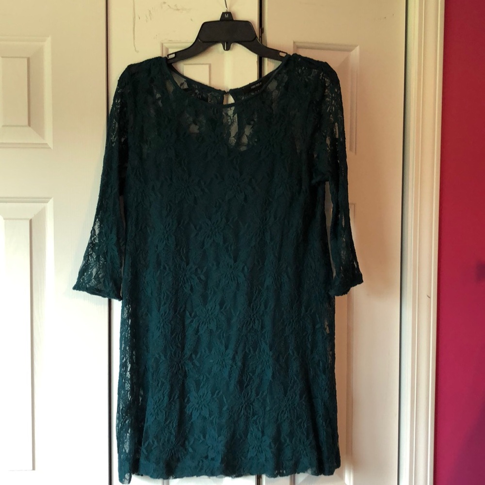 Turquoise Lace Dress